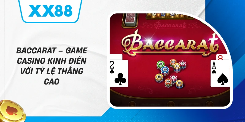 Baccarat XX88 – Game Casino Kinh Điển Với Tỷ Lệ Thắng Cao