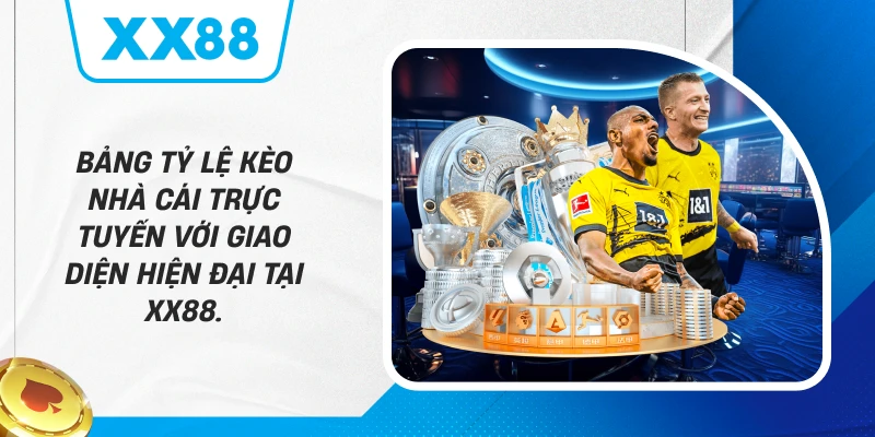 Bảng tỷ lệ Kèo Nhà Cái trực tuyến với giao diện hiện đại tại XX88.