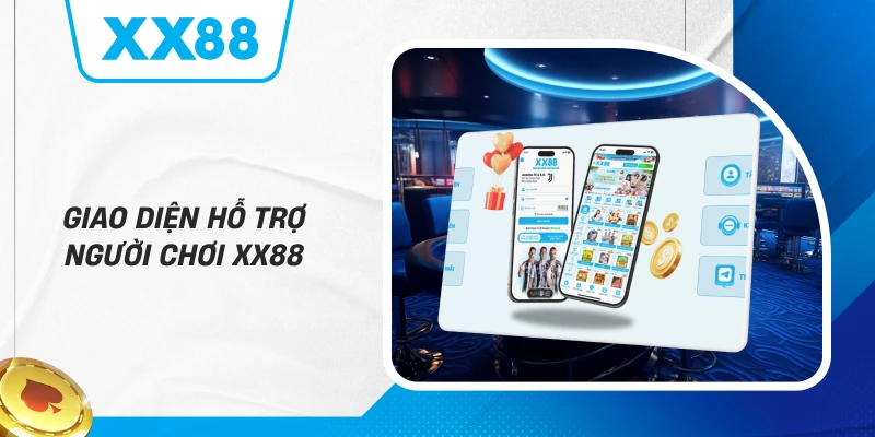 Giao diện hỗ trợ người chơi XX88