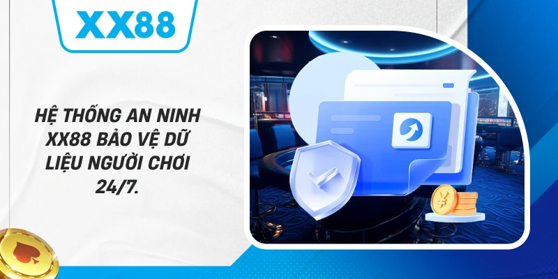 Hệ thống an ninh XX88 bảo vệ dữ liệu người chơi 24/7.